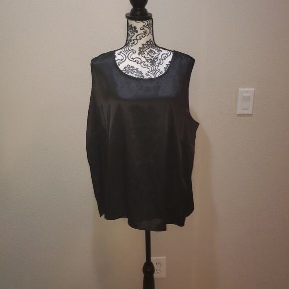 Notations woman 2x black polyester tank top - Picture 1 of 8